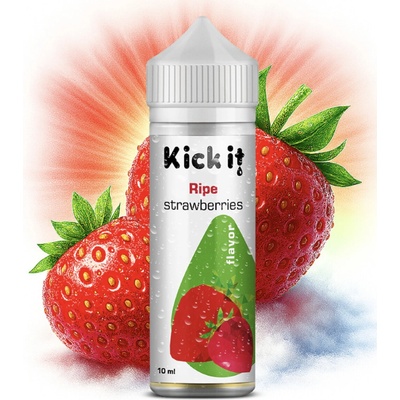 Kickit Ripe Strawberries Shake & Vape 10 ml – Zbozi.Blesk.cz