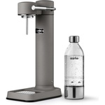 AARKE Carbonator 3, stainless steel sparkling water maker in a modern matt gray finish with BPA-free 1L PET bottle, sparkling water maker for tap water, compatible with 60L CO2 cylinders - AAC3-Matte (AAC3-