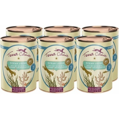 Terra Canis Ocean Lover Duck with beetroot sea buckthorn and treasures of the sea 6 x 400 g