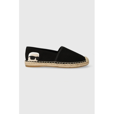 Karl Lagerfeld Espadrilky KL80111N Černá – Zbozi.Blesk.cz