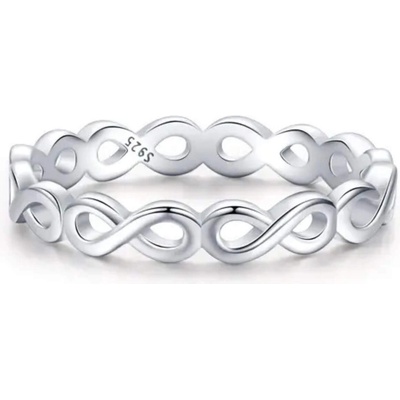Silenti Jewelry Сребърен пръстен "Безграничност" - 7 - 54.5мм (17.2мм диам. )