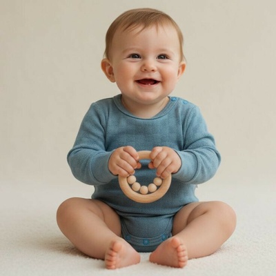 Baby Service Rastúce body modrej vzor obdĺžnik