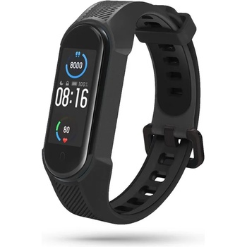 Tech-Protect Силиконова каишка за смарт часовник Xiaomi Mi Smart Band 5 / 6 / 6 NFC от Tech-Protect Armour - черна (6216990211577) - 1008