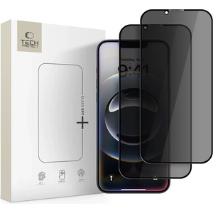 Tech-Protect glass spy+ 2-pack iphone 13/13 pro/14/16e защитено закалено стъкло с поверителност (5906302360130)