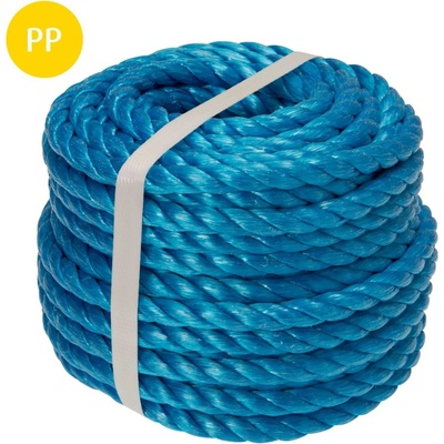 CONACORD Polypropylenové dělené kroucené lano , průměr 10 mm, délka 20 m, modré