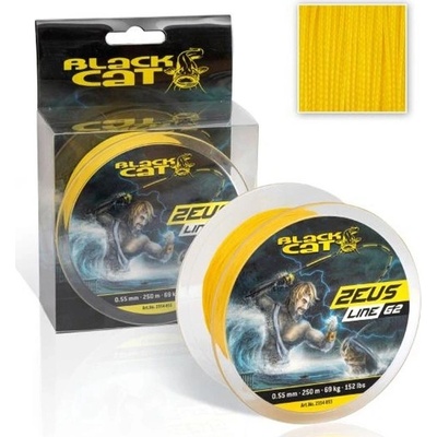 Black Cat Šňůra Zeus Line G2 400m 0,45mm 46kg žlutá