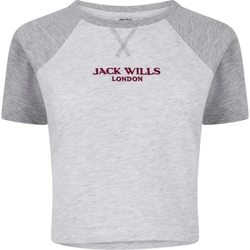 Image 1 of Jack Wills Тениска Jack Wills Women's JW Pop Graphic Oversized T-Shirt - Grey Marl