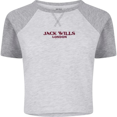 Jack Wills Тениска Jack Wills Women's JW Pop Graphic Oversized T-Shirt - Grey Marl