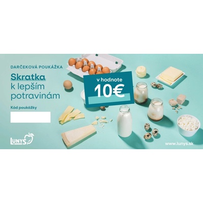 Darčekový poukaz 10 EUR eshop