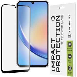 Techsuit Протектор за Samsung Galaxy A34 5G - 111D Full Cover / Full Glue Glass - Черен