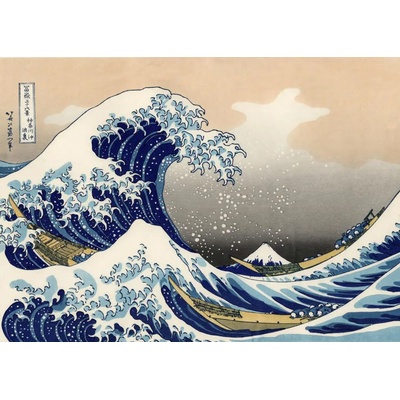 Grafika - Puzzle Hokusai - The Great Wave off Kanagawa - 500 piese