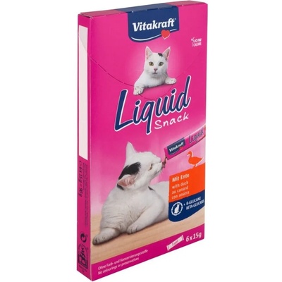 Vitakraft Cat Liquid Snack Duck Течен снакс за котки с Патешко и ? -глюкан за усилване на имунната система