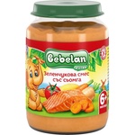 Bebelan Зеленчукова смес със сьомга Bebelan Puree, 190 g (1453) - baby