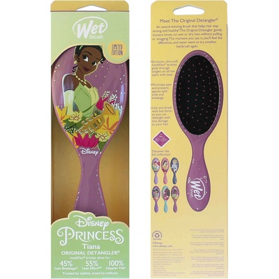 Wet Brush Original Detangler Disney Princess Wholehearted kefa na vlasy Tiana Light Purple