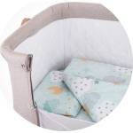 Chipolino Спален комплект за мини кошара Chipolino - Небе, Мента (KOSCLOSET019MISK)