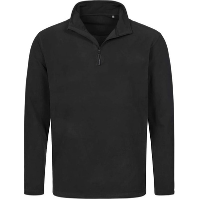 Stedman classic fleece half-zip / Мъжки полар суитшърт с 1/2 цип - черен s (st5020blos)