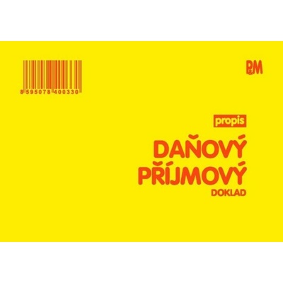 P&M 33 Příjmový daňový doklad propisovací A6