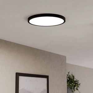 EGLO 901725 -LED RGBW димируемо таванно осветително тяло за баня FUEVA-Z LED/17, 5W/230V 38, 9cm IP44 черно (EG901725)