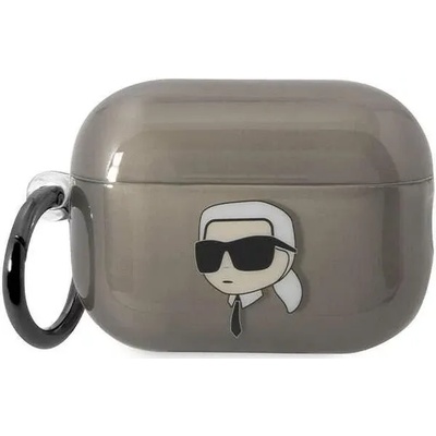 Karl Lagerfeld AirPods Pro 2 калъф черен Ikonik Karl Lagerfeld (KLAP2HNIKTCK)