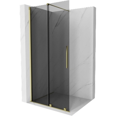 Mexen Velar плъзгащ се параван за душове Walk-in 70 x 200 cm, графит 8 mm, златен - 871-070-000-43-50 (871-070-000-43-50)