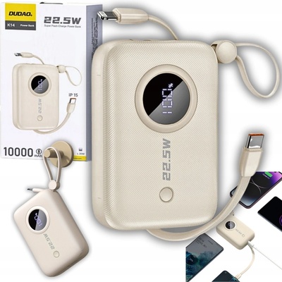 Dudao K14 10000mAh béžová