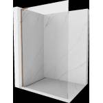 Mexen Kioto L стена за душ Walk-in 115 x 200 cm, прозрачна, розово злато - 800-115-103-60-00 (800-115-103-60-00)