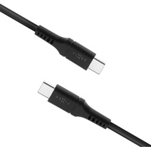 Fixed FIXDLS-CC05-BK nabíjací a dátový Liquid silicone s konektormi USB-C/USB-C a podporou PD, 0,5m, černý
