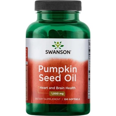 Swanson Pumpkin Seed Oil, 1000 mg, 100 капсули, Swanson (SW364)