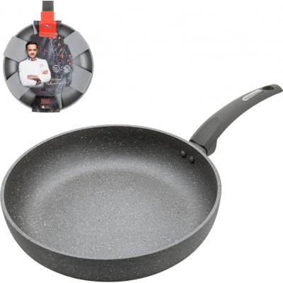 Florina Litá hliníková pánev s nepřilnavým povrchem Indukční pánev šedá 29 cm