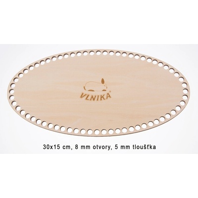 Dno překližkové elipsa Varianta: 30x15 cm-8 mm