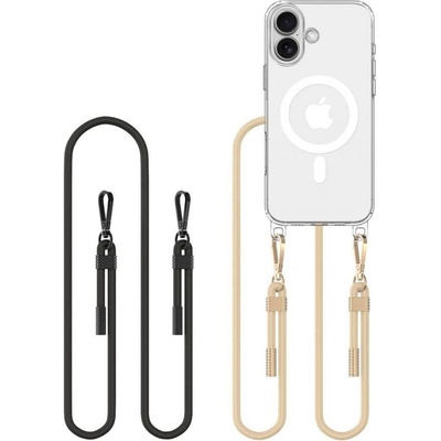 Tech-Protect Magsafe Калъф с Връзка за iPhone 16, Tech-Protect FlexAir Chain Case, Прозрачен (5906302311705)