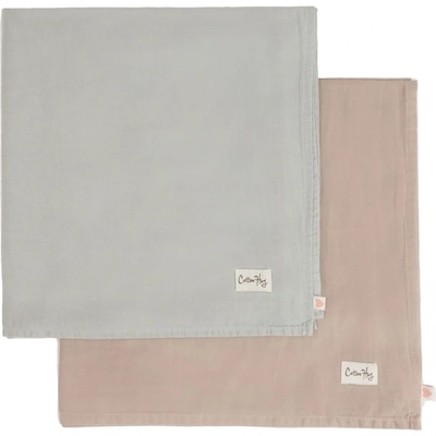 Cotton Hug Комплект бебешки пелени Cotton Hug - Сиво, 70 х 70 cm, 2 броя (CH038)