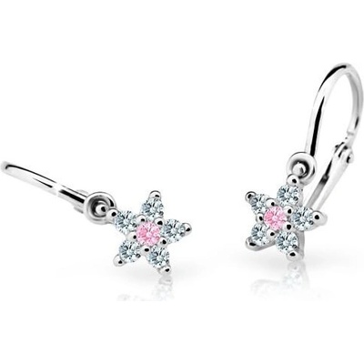 Cutie Jewellery dětské náušnice z bílého zlata C2118-10-X-2 světle zelená