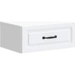 vidaXL Спален шкаф с монтаж на стена с чекмедже Бяло 49 x 34, 5 x 20 см (899295)