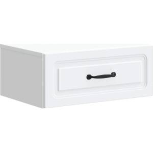 vidaXL Спален шкаф с монтаж на стена с чекмедже Бяло 49 x 34, 5 x 20 см (899295)