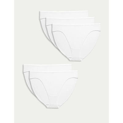 Marks & Spencer Комплект от пет бели дамски панталона Marks & Spencer Marks & Spencer | Byal | ЖЕНИ | S