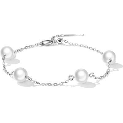 Grace Silver Jewellery stříbrný s perlou Anna NR-BSB090 bílá