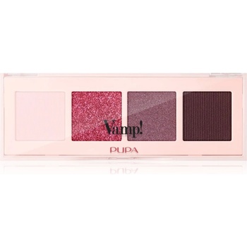 PUPA Vamp! Eyeshadow Palette палитра сенки за очи 004 Vibrant Plum 5.2 гр