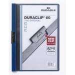 DURABLE Duraclip A4 60 листа тъмно синя папка с клипс 220907 (220907)