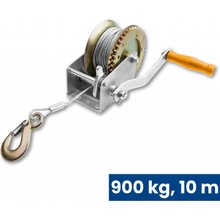 Tolsen Ruční lanový naviják k tahu a zdvihu, 900 kg, lano 10 m