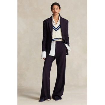 Ralph Lauren Вълнено сако Polo Ralph Lauren RLXD SB в тъмносиньо с едно копче с изчистен дизайн 211891060 (211891060)