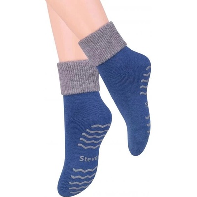 Dětské protiskluzové ponožky Safety line jeansová
