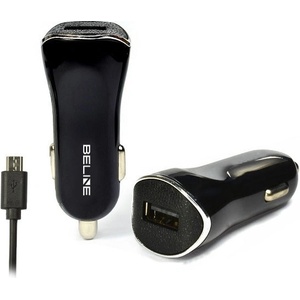 Beline Зарядно Beline за кола, microUSB, черно (Beli00002)