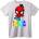 NOONEBRAND Тениска Spider-Man Честит Ден на детето - L, White