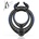 Paloqueth Bull Shape Dual Soft Silicone Erection Ring Black