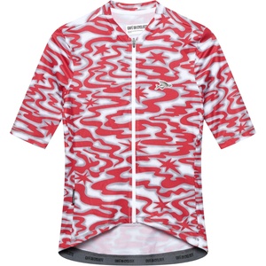 CafÉ du cycliste Дамска фланелка с къс ръкав за колоездене CAFÉ DU CYCLISTE Women's Laurette Cycling jersey - Stars Fired Moon (156-3103-0214)