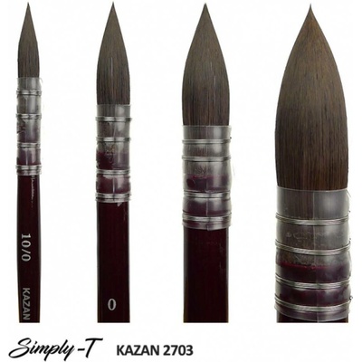 Štětec na akvarel Kazan - quill, 10/0