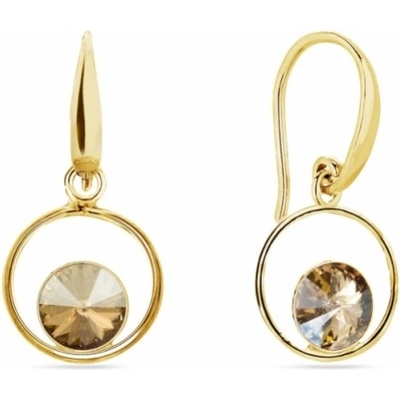 Spark zlaté se Swarovski Elements Fame KWOMG1122SS29GS Golden Shadow