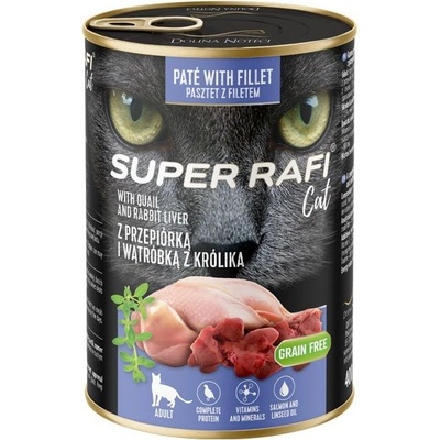 RAFI Super Rafi Cat Adult P&F Quail and Rabbit liver 400 г