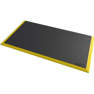Notrax 646 Diamond Flex Nitrile FR Zváračská protiúnavová rohož s diamantovým vzorom čierna / žltá 97 cm x 163 cm